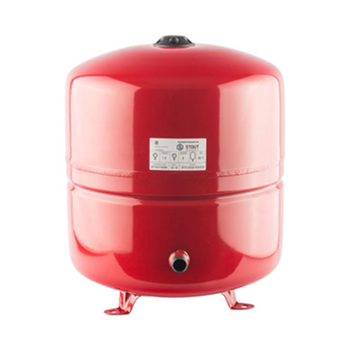Расширительный бак на отопление Stout 50 л боковое подключение (цвет красный)