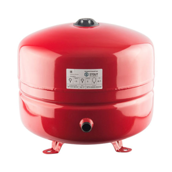 Расширительный бак на отопление Stout 35 л (цвет красный)