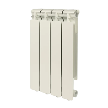 Радиатор алюминиевый Stout Bravo 500, 4 секции, боковое подключение (белый)