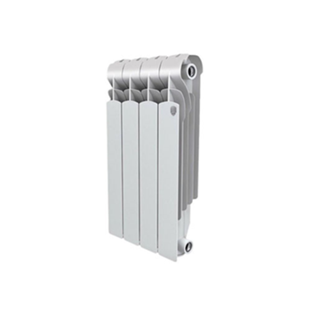 Радиатор алюминиевый Royal Thermo Indigo 500, 4 секции, боковое подключение (белый)
