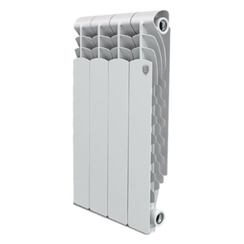 Радиатор алюминиевый Royal Thermo Indigo 500, 4 секции, боковое подключение (белый)